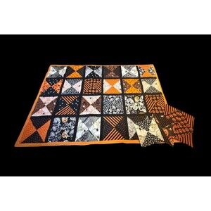 Handmade Mini Quilt Table Runner Coaster Trivet Set Fall Halloween Thanksgiving